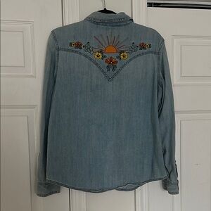 Wrangler Denim Shirt with Embroidery